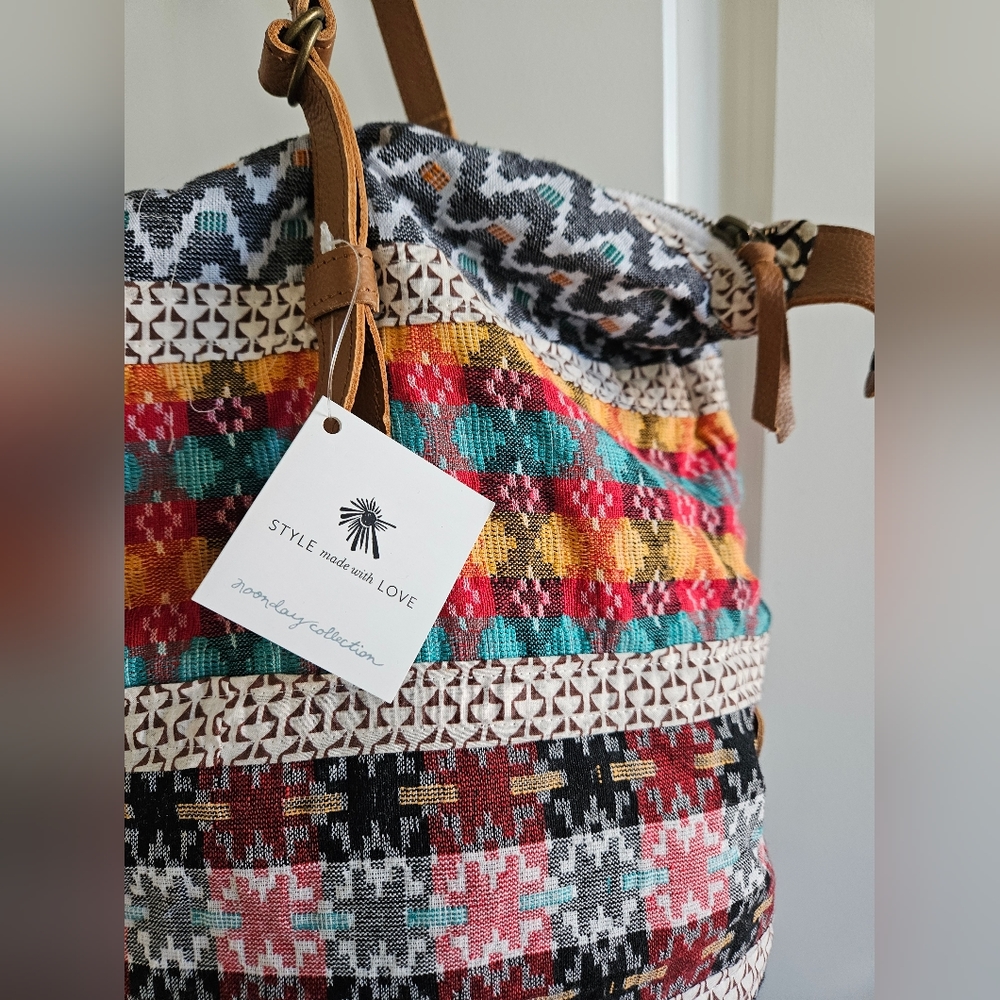 Noonday Collection Multicolor Patterned Tote - image 3